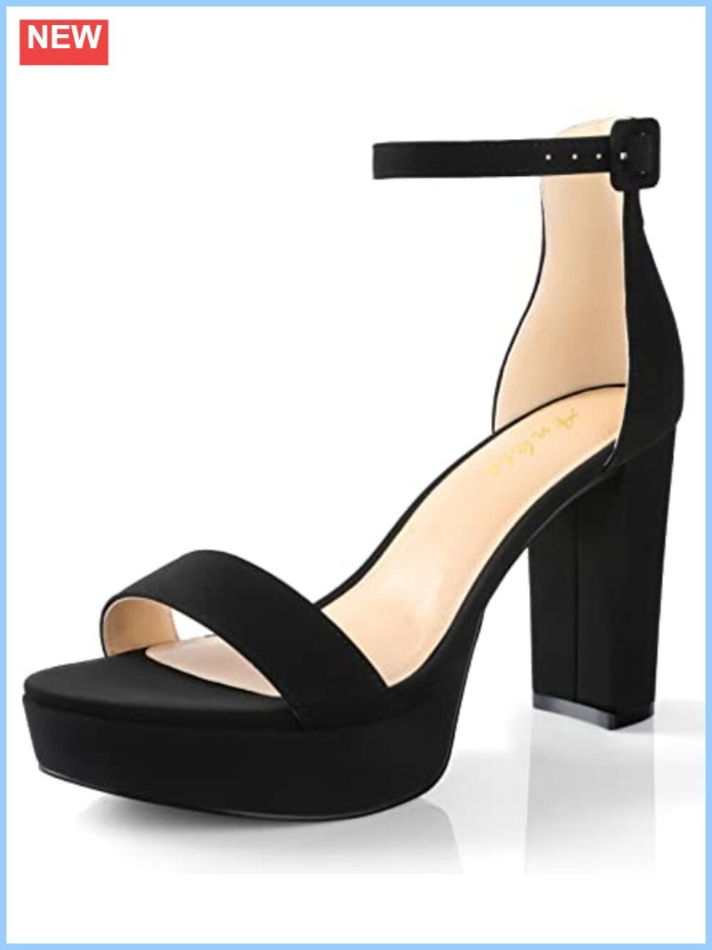 Chunky Platform Heels 4 Inch Block Heeled Sandals Women's